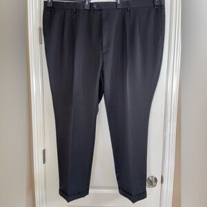 Roundtree & Yorke Travel Smart Black Dress Pants Elegant Design